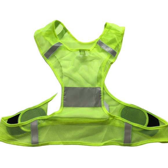 NWT NATHAN Streak Reflective Vest Running Hi Vis Visibility Yellow - Picture 6 of 16